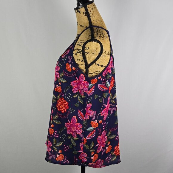 Papermoon Women’s Floral Keyhole Halter Top Boho Vacation Beach Size S - Picture 4 of 13